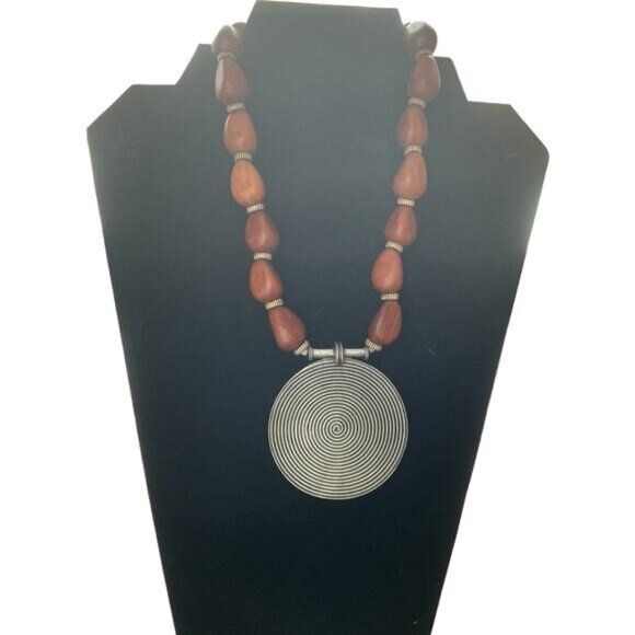 Ben-Amun Jewelry - Vintage Ben Amun Wooden Necklace  Timeless piece from the early 1980’s